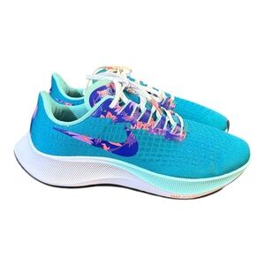 Nike Air Zoom Pegasus 37 Aquamarine Floral running shoe Women’s Size 8.5